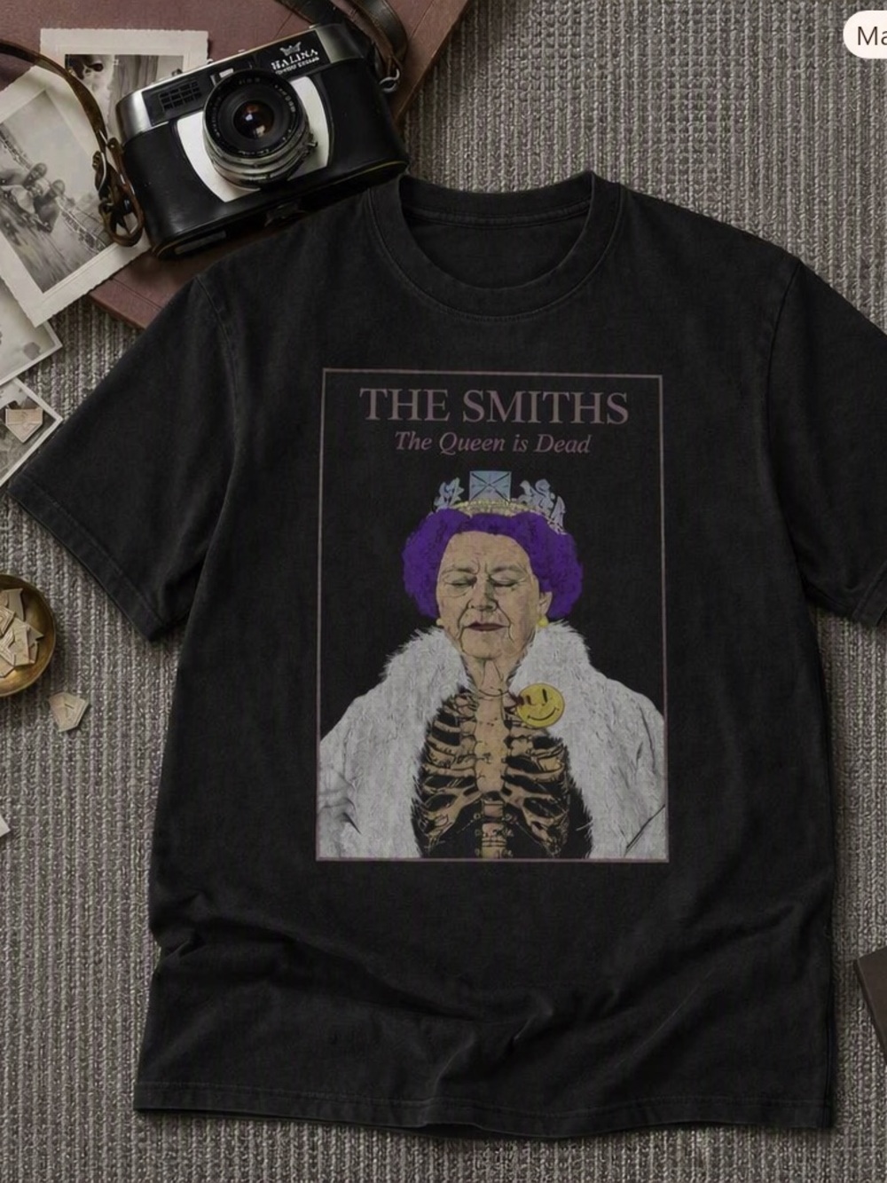 The Smiths 'The Queen Is Dead' Black Graphic Tee